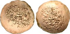 Medieval and World Italian States, Kingdom of Sicily. Frederick I (later Frederick II, Holy Roman Emperor) and Constance as Empress of the Holy Roman Empire, AV Tari. Amalfi mint, November 1198. Outer