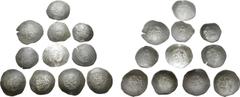 Large Lots Lot of 11 Byzantine BI Aspron Trachy. Lot sold as seen - no returns. From a private UK collection.