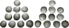 Large Lots Lot of 11 Byzantine BI Aspron Trachy. Lot sold as seen - no returns. From a private UK collection.