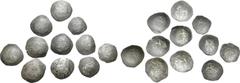 Large Lots Lot of 11 Byzantine BI Aspron Trachy. Lot sold as seen - no returns. From a private UK collection.