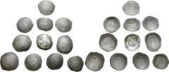 Large Lots Lot of 11 Byzantine BI Aspron Trachy. Lot sold as seen - no returns. From a private UK collection.