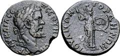Roman Provincial Septimius Severus Æ 23mm of Gordus-Julia, Lydia. AD 193-211. AV KAI Λ CЄΠ CЄOVH[POC], laureate head to right / IOYΛIЄΩN ΓOPΔHNΩN, Athena standing to right holding spear and shield. GP