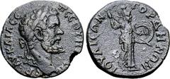 Roman Provincial Septimius Severus Æ 23mm of Gordus-Julia, Lydia. AD 193-211. AV KAI Λ CЄΠ CЄOVH[POC], laureate head to right / IOYΛIЄΩN ΓOPΔHNΩN, Athena standing to right holding spear and shield. GP