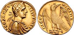 Medieval and World Italian States, Sicilia (Sicily, Kingdom). Frederick I (later Frederick II, Holy Roman Emperor) AV Augustale. Messina mint, circa 1231-1250. • CЄSAR AVG ◦ IMP ROM, laureate, draped,