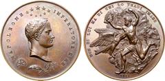 Napoleon Austria, Empire, temp. Francis I. Napoléon I Æ Medal. Condemning the 'betrayers' of Napoléon on the occasion of his exile on St Helena. Milan mint, dated 1816. NAPOLEONE IMPERATORE E RE, laur