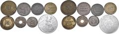 Medieval and World Lot of 8 Great Britain, Australia and Isle of Man Mixed Tokens. 1811-1930. Lot includes: 1. Great Britain, Liverpool. Matchless Metal Polish AL Advertising Calender Token. 1911. "MA