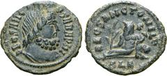 Roman Imperial Anonymous Æ Nummus. Alexandria, time of Maximinus II, AD 310-313. DEO SANCTO SARAPIDI, draped bust of Serapis to right, wearing modius / DEO SANCTO NILO, Nilus reclining to left, holdin