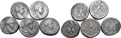 Roman Provincial Lot of 5 Roman Provincial BI Tetradrachms. Lot sold as seen - no returns.