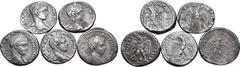 Roman Provincial Lot of 5 Roman Provincial BI Tetradrachms. Lot sold as seen - no returns.