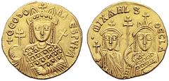 IMPORTANT COLLECTION OF BYZANTINE COINS MICHAEL III THE DRUNKARD, 842-867 Mint of Constantinople Under the Regency of his mother Theodora Michael became emperor at the age of 3 and the regency was ass