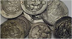 ANCIENT COINS LOTS Sasanian Empire Ardeshir I, 223-240. Drachm. Shahpur I, 240-272. Drachm. Vahram II, 276-293. Drachm with queen and prince. (2). Narseh, 293-303. Drachm. Shahpur II, 309-379. Drachm.