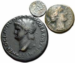 ROMAN COINS ROMAN REPUBLIC Lots Sicily. Syracuse. Minor bronze. Head of Artemis. Roman Republic . C. Vibius Pausa. Denarius. Roman Empire. Sabina. Denarius. Nero. Sestertius. Sassanians . Drachm. Crus