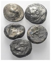 Lots - Ancient Coins Griechische Münzen - Lots. Verschiedene lykische Dynasten (Lykien). Lot (5 Stück, Silber): 1/3 Stater, ca. 5. - 4. Jhdt. v. Chr. Sehr schön - fast sehr schön. Verkauft wie besehen