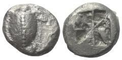 Greek Inseln vor Attika. Aigina. Stater (Silber). Ca. 525 - 475 v. Chr. Vs: Seeschildkröte. Rs: Quadratum incusum. 20 mm. 11,95 g. HGC 6, 428; Slg. Dewing 1655. Sehr schön.