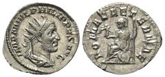 Roman Imperial Coinage Philippus I. Arabs (244 - 249 n. Chr.). Antoninian (Silber). 245 - 247 n. Chr. Rom. Vs: IMP M IVL PHILIPPVS AVG. Büste mit Strahlenkrone, Paludament und Panzer rechts. Rs: ROMAE