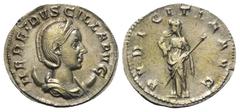 Roman Imperial Coinage Herennia Etruscilla (Kaiserin 249 - 251 n. Chr.). Antoninian (Silber). 250 - 251 n. Chr. Rom. Vs: HER ETRVSCILLA AVG. Drapierte Büste mit Diadem auf Mondsichel rechts. Rs: PVDIC