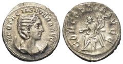 Roman Imperial Coinage Otacilia Severa (Kaiserin 244 - 249 n. Chr.). Antoninian (Silber). 246 - 248 n. Chr. Rom. Vs: M OTACIL SEVERA AVG. Drapierte Büste mit Diadem auf Mondsichel rechts. Rs: CONCORDI