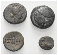 Lots - Ancient Coins Griechische Münzen - Lots. Kaystrianoi (Lydien) / Mylasa (Karien) / Perikles (Dynasten von Lykien) / Isinda (Pisidien). Lot (4 Stück): Bronze; ca. 4. - 1. Jhdt. v. Chr. Sehr schön