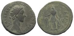 Roman Imperial Coinage Commodus (177 - 192 n. Chr.). Dupondius. 179 n. Chr. Rom. Vs: L AVREL COMMODVS AVG TR P IIII. Büste mit Strahlenkrone und Drapierung rechts. Rs: IMP III COS II P P / S - C. Mine