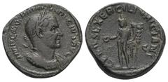 Roman Imperial Coinage Traianus Decius (249 - 251 n. Chr.). Sesterz (Bronze). 249 - 251 n. Chr. Rom. Vs: IMP C M Q TRAIANVS DECIVS AVG. Büste mit Lorbeerkranz und Panzer rechts. Rs: GENIVS EXERC ILLVR