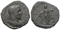 Roman Imperial Coinage Philippus I. Arabs (244 - 249 n. Chr.). Sesterz (Bronze). 144 - 149 n. Chr. Rom. Vs: IMP M IVL PHILIPPVS AVG. Büste mit Lorbeerkranz, Paludament und Panzer rechts. Rs: LAET FVND