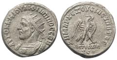 Roman Provincial Seleukis und Pierien. Antiochia am Orontes. Philippus I. Arabs (244 - 249 n. Chr.). Tetradrachme (Billon). 248 n. Chr. Vs: Büste in Vorderansicht mit Strahlenkrone und Panzer mit Gorg