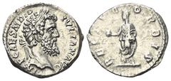 Roman Imperial Coinage Didius Iulianus (193 n. Chr.). Denar (Silber). 193 n. Chr. Rom. Vs: IMP CAES M DID IVLIAN AVG. Kopf mit Lorbeerkranz rechts. Rs: RECTOR ORBIS. Didius Iulianus in Toga mit Globus