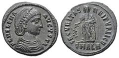 Roman Imperial Coinage Helena (gest. 329 n. Chr.). Follis (Bronze). 325 - 326 n. Chr. Alexandria. Vs: FL HELENA AVGVSTA. Drapierte Büste mit Diadem rechts. Rs: SECVRITAS - REI PVBLICE / SMALA. Verschl