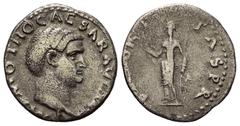 Roman Imperial Coinage Otho (69 n. Chr.). Denar (Silber). 69 n. Chr. Rom. Vs: IMP M OTHO CAESAR AVG TR P. Kopf rechts. Rs: SECVRITAS P R. Securitas mit Szepter und Kranz nach links stehend. 19 mm. 3,1