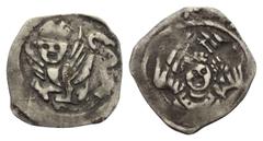 Medieval - Germany Regensburg - Bischöflich. Albert I. (1246 - 1260). Pfennig. um 1250/70. Regensburg. Vs: Geflügelter Löwe mit Menschenkopf und Mitra nach links, Kopf frontal dem Betrachter zugewandt