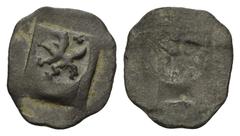 Medieval - Germany Bayern - Ingolstadt. Stephan III. (1375 - 1413). Einseitiger Pfennig (Vierschlag, Silber). Vs: Steigender Panther nach links, dahinter drei Punkte. 15 mm. 0,32 g. Emmerig BI-2.6; Kn