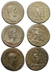 Lots - Ancient Coins Provinzialrömische Münzen - Lots. Antiochia am Orontes (Seleukis und Pierien). Traianus Decius (249 - 251 n. Chr.) / Herennia Etruscilla (Gemahlin des Traianus Decius) / Herennius