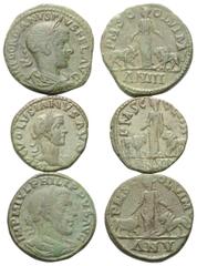 Lots - Ancient Coins Provinzialrömische Münzen - Lots. Viminacium (Moesia Superior). Gordianus III. (238 - 244 n. Chr.) / Philippus I. Arabs (244 - 249 n. Chr.) / Volusianus (251 - 253 n. Chr.). Lot (