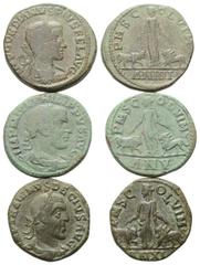 Lots - Ancient Coins Provinzialrömische Münzen - Lots. Viminacium (Moesia Superior). Gordianus III. (238 - 244 n. Chr.) / Philippus I. Arabs (244 - 249 n. Chr.) / Traianus Decius (249 - 251 n. Chr.). 