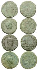 Lots - Ancient Coins Provinzialrömische Münzen - Lots. Viminacium (Moesia Superior). Traianus Decius (249 - 251 n. Chr.) / Herennia Etruscilla (Kaiserin 249 - 251 n. Chr.) / Herennius Etruscus (251 n.