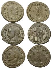 Lots - Ancient Coins Römische Münzen - Lots. Maximianus Herculius (285 - 310 n. Chr.) / Constantius I. Chlorus (305 - 306 n. Chr.) als Caesar / Galerius Maximianus (305 - 311 n. Chr.) als Caesar Lot (