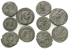 Roman Coins - Lots Römische Münzen - Lots. Galerius Maximianus (305 - 311 n. Chr.) / Constantinus I. der Große (307 - 337 n. Chr.) / Licinius I. (308 - 324 n. Chr.) / Constantius II. (337 - 361 n. Chr