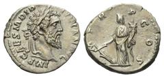 Roman Imperial Didius Iulianus (193 n. Chr.). Denar (Silber). 193 n. Chr. Rom. Vs: IMP CAES M DID - IVLIAN AVG. Kopf mit Lorbeerkranz rechts. Rs: P M TR - P COS. Fortuna mit Steuerruder auf Globus und