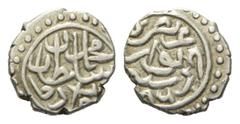 Ottoman Osmanen. Mehmed II. (848 - 849 u. 855 - 886 H. / 1444 - 1445 u. 1451 - 1481). Akce (Silber). 886 H. Novar. Vs: Mehmed Sultan bin Murad han. Rs: Azze nasrühü Novar duribe sene 886. 11 mm. 0,66 