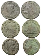 Roman Provincial Coins - Lots Provinzialrömische Münzen - Lots. Viminacium (Moesia Superior). Gordianus III. (238 - 244 n. Chr.) / Philippus I. Arabs (244 - 249 n. Chr.) / Traianus Decius (249 - 251 n