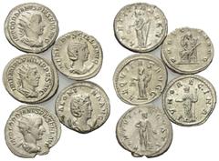 Roman Coins - Lots Römische Münzen - Lots. Gordianus III. (238 - 244 n. Chr.) / Philippus I. Arabs (244 - 249 n. Chr.) / Etruscilla (Gemahlin des Traianus Decius) / Salonina (Gemahlin des Gallienus). 