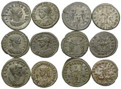 Roman Coins - Lots Römische Münzen - Lots. Aurelianus (270 - 275 n. Chr.) / Severina (Gemahlin des Aurelianus) / Probus (276 - 282 n. Chr.). Lot (6 Stück): 6 Antoniniane. Siscia / Cyzicus / Rom. Vs: B