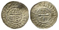 Medieval - Germany - Premium Tübingen - Grafschaft. Hugo III. von Nagold (um 1078 - 1079)?. Pfennig. Spätes 11. Jh. Tübingen. Vs: Stilisierte Burgdarstellung mit drei Türmen mit spitzen, dreieckigen D