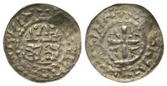 Medieval - Germany Tübingen - Grafschaft. Hugo III. von Nagold (um 1078 - 1079)?. Pfennig. Spätes 11. Jh. Tübingen. Vs: Stilisierte Burgdarstellung mit drei Türmen mit spitzen, dreieckigen Dächern, üb