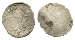 Medieval - Germany Überlingen - Stadt. Einseitiger Pfennig (Silber). Ohne Jahr. Ulm und Überlingen gemeinschaftlich, um 1502/03. Vs: Stadtschilde von Ulm und Überlingen, drüber je ein V, das Ganze im 