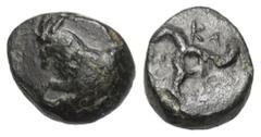Greek Coins Dynasten von Lykien. Perikles (ca. 380 - 360 v. Chr.). 1/3 Stater (Silber). Ungesicherte lykische Münzstätte. Vs: Vorderteil einer Ziege links. Rs: Triskeles. 11 mm. 1,23 g. SNG von Aulock