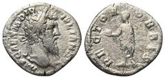 Roman Imperial Didius Iulianus (193 n. Chr.). Denar (Silber). 193 n. Chr. Rom. Vs: IMP CAES M DID IVLIAN AVG. Kopf mit Lorbeerkranz rechts. Rs: RECTOR ORBIS. Didius Iulianus in Toga mit Globus und Sch