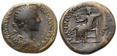 Roman Imperial Coinage Commodus (177 - 192 n. Chr.). Sesterz. 177 - 192 n. Chr. Rom. Vs: L AVREL COMMODVS AVG TR P V. Belorbeerte, gepanzerte Büste nach rechts. Rs: IOVI VICTORI IMP III COS II P P. Ju