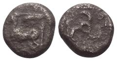 Greek Dynasten von Lykien. Kuprilli (ca. 470 - 435 v. Chr.). 1/3 Stater (Tetrobol, Silber). Vs: Pegasos nach links fliegend. Rs: Triskeles in vertieftem Perlquadrat. 12 mm. 2,60 g. Müseler -; Traité -