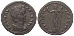 Roman Imperial Coinage Galeria Valeria (gest. 314 n. Chr.). Follis. 308 - 309 n. Chr. Cyzicus. Vs: GAL VALERIA AVG. Drapierte Büste mit Diadem rechts. Rs: VENERI VICTRICI / MK Delta. Venus mit Apfel u